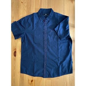 Triangle Design Short Sleeve Button Up Shirt